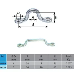 Sale Wichard Etrier plat pour sangle