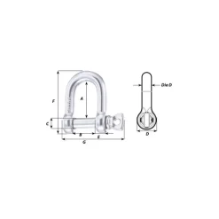 Discount Wichard Manille inox HR droite