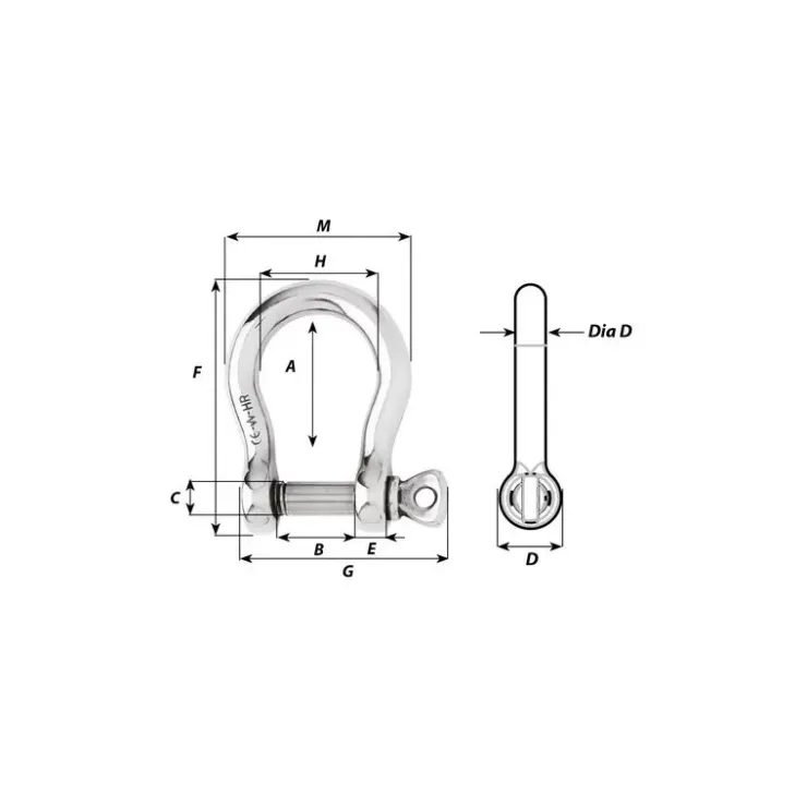 Hot Wichard Manille inox HR lyre