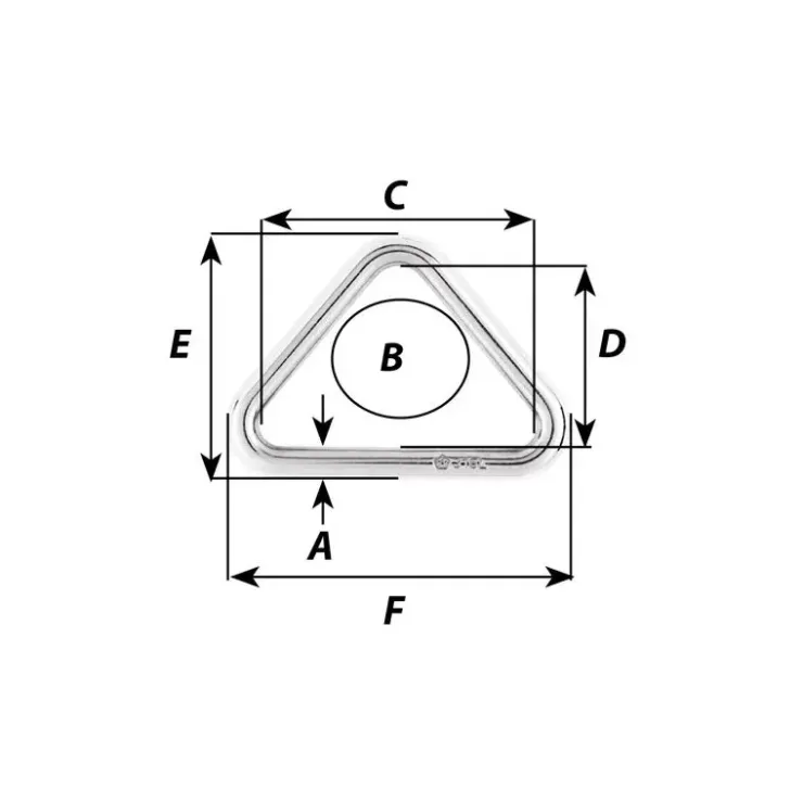 Online Wichard Triangle inox 316L