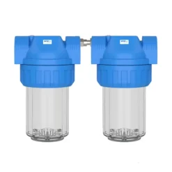 New WM Aquatec Boîtier de filtre à eau Double | Taille S