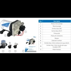 New WM Aquatec Pompe à membrane 11,6 L/min