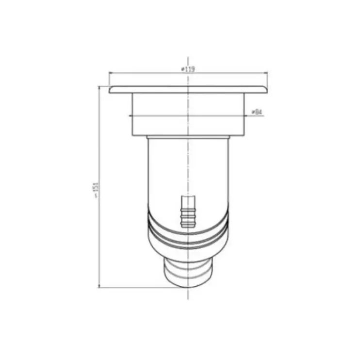 Outlet ZADI Coupelle de remplissage longue carburant